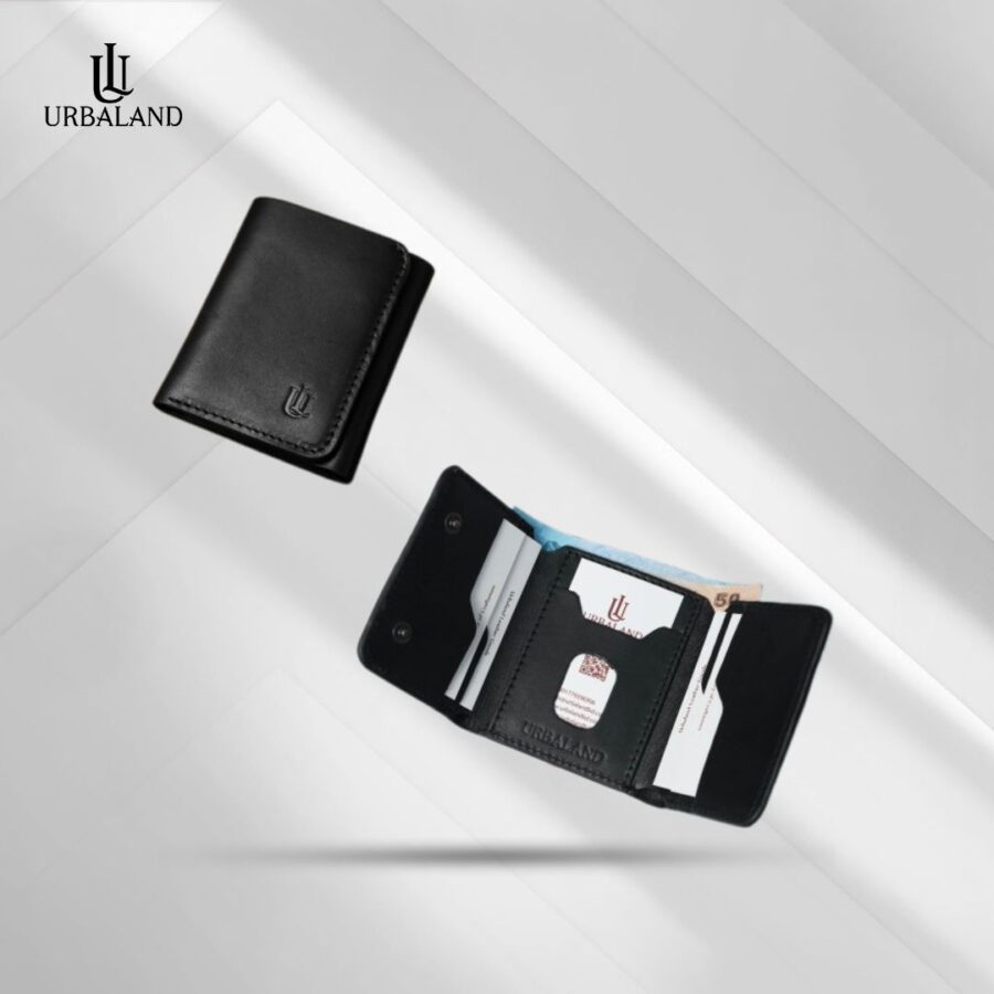 Theo Trifold Wallet - Black