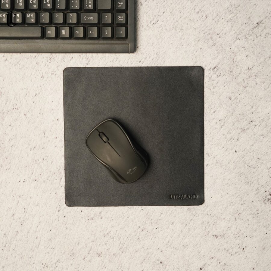 Mitch Leather Mousepad Plain Black