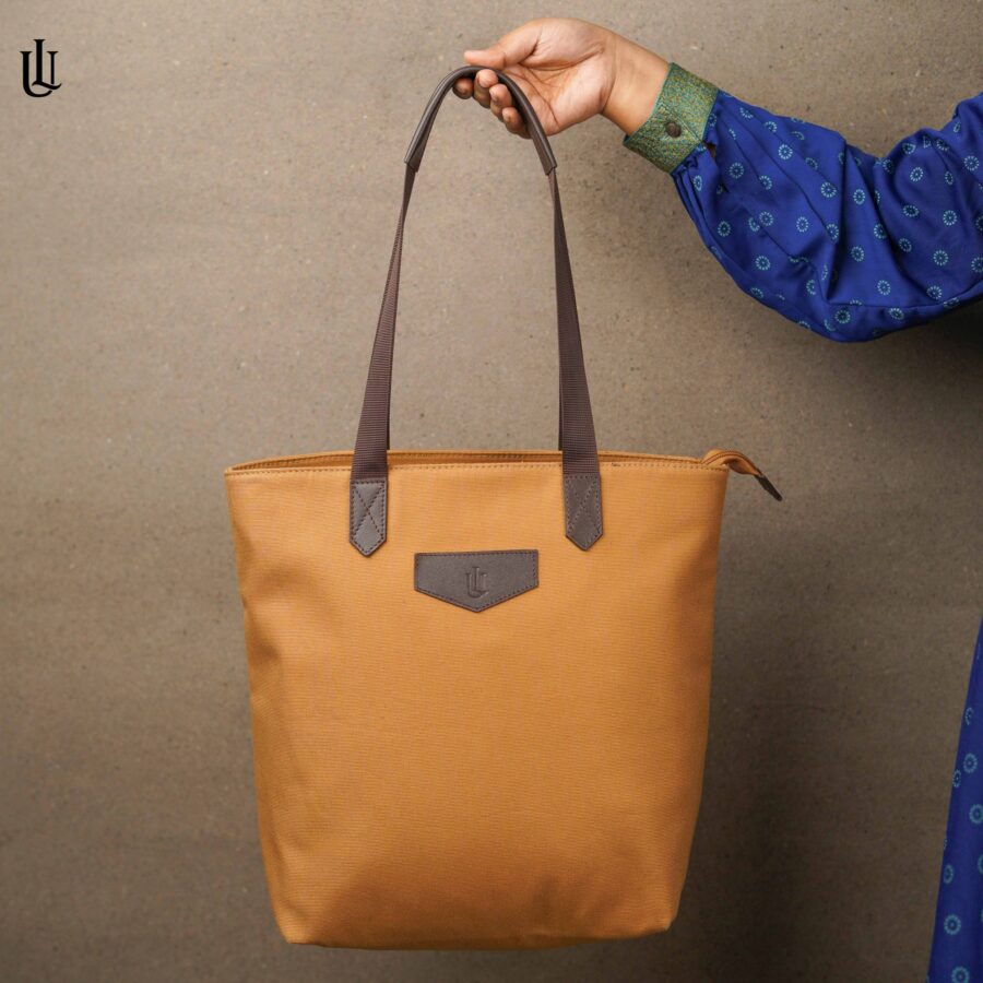 Luna Tote Bag - Mustard Brown